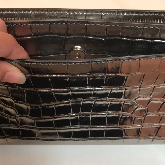 Michael Kors silver Travel Metallic Leather Clutch - Picture 2 of 7